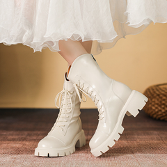 Trendy Moves Lace-Up Combat Boots