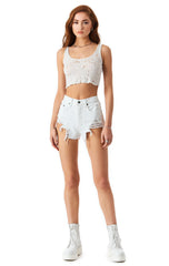 TITANIA STARLITE DENIM-SHORTS