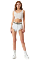 TITANIA STARLITE DENIM-SHORTS