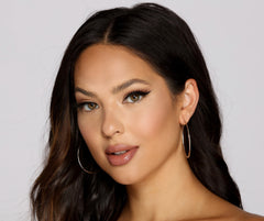 Einfach silberne Creolen für jeden Tag