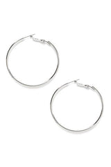 Shimmer Textured Hoops Ins Street