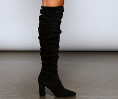 Hitting The Mark Faux Suede Boots Newgew