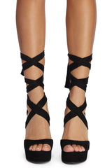 Faux Suede Sophistication Wedge Heels