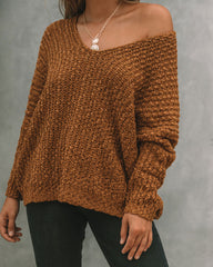 Warms My Soul Strickpullover - Kamel