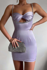 Serafina Mini-Satinkleid