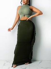 Bodycon-Röcke mit Fransen