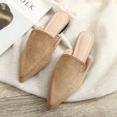 Point Toe Flat Mules