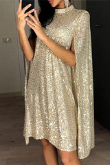 Einfarbige Kleider mit geteiltem Mandarinkragen