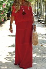 Einfarbige, schulterfreie, gerade Kleider mit Schlitz