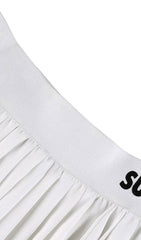 WEISSER PLISSEE-ROCK