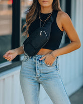 Track Nylon Sling Bag - Black URBA-001