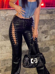 Lederhose mit geradem Bein