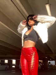 Lederhose mit geradem Bein