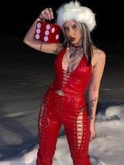 Lederhose mit geradem Bein