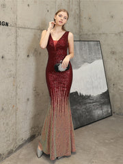 Sequin high-end evening dress