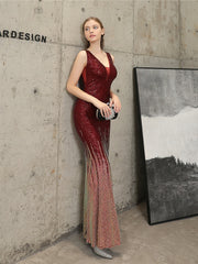 Sequin high-end evening dress