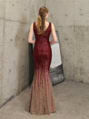 Sequin high-end evening dress