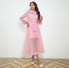 High Tide Lift Off Flower Linen Dress