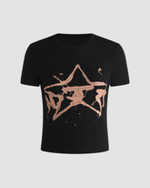 Stars Align Cropped T-Shirt