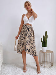 Temperament Polka Dot Print Split Rock trendy