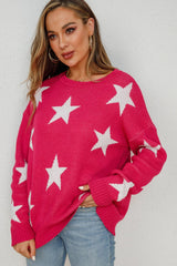 Pullover mit geripptem Saum und überschnittener Schulterpartie