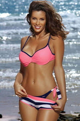 3-teiliger Badeanzug mit Spaghettiträgern