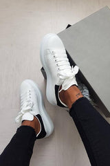 Lace Up White Sneakers Newgew