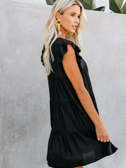 Round Neck Sleeveless Casual Cake Dress