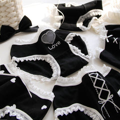 Lolita Black Lace Trim Panties