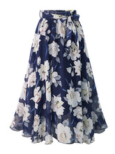 Allover Floral Print Flare Skirt Sai Feel