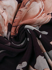 Mesh Floral Bandeau Mini Dress