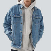 Lässige Oversized Herren Jeansjacke