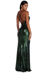 Celeste Sparkling Siren Evening Dress Sai Feel