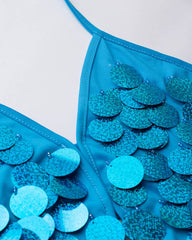 Kleid mit strahlendem Paillettenbesatz