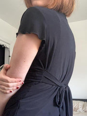 Lace Paneled Short Sleeve Tee