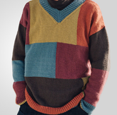 Pullover mit Farbblockierung