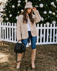 Slater Fleecejacke mit Taschen - Khaki