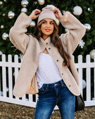 Slater Fleecejacke mit Taschen - Khaki