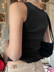 Crop-Tanktop mit Herz-Strass