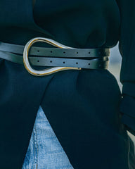 Haute Dual Strap Buckle Belt - Black