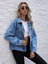 Flap Pockets Denim Jacket Sai Feel