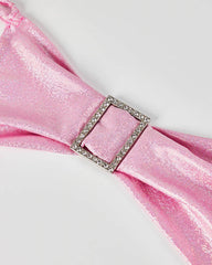 Glitzerndes Blush-Kleid