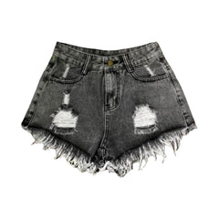 Y2k distressed women jean shorts