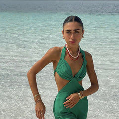 Dacota Neckholder-Kleid mit Cut-Out