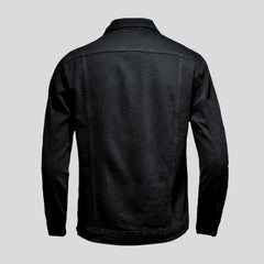 Outerwear black men denim jacket