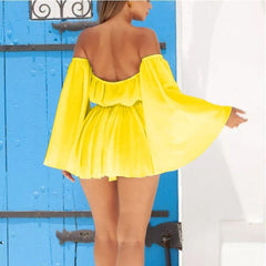 Ora schulterfreies Langarmkleid