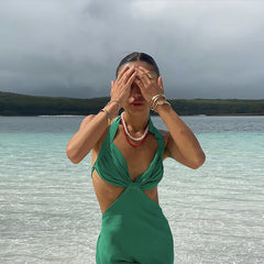 Dacota Neckholder-Kleid mit Cut-Out