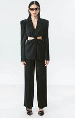 JACKE MIT VERDREHTEN CUT-OUTS - SCHWARZ