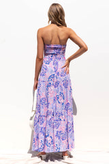 Ärmelloses Böhmisches Blumenkleid