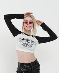 Langarmshirt mit Engelchen-Motiv